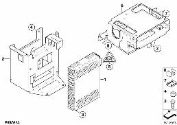 Radio satelitarne diagram for BMW X5 E70 4.8i
