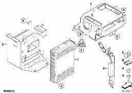 Moduł odb. IBOC/Elem. drobne IBOC diagram for BMW X5 E70 4.8i