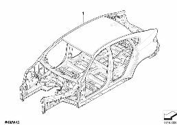 BODY SKELETON diagram for BMW X6 E71 M50dX
