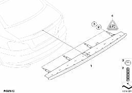 Tredje bromsbaklykta diagram for BMW 1 Series E82 135i