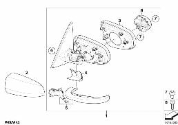 EXTERIOR MIRROR (S430A) diagram for BMW X6 E71 35iX