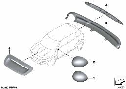 JCW AERODYNAMICS ACCESSORY PARTS  - R5X