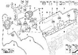 Έλεγχος υποπίεσης στροβιλοσυμπ.καυσαερ. diagram for BMW 5 Series E60 LCI 535xi