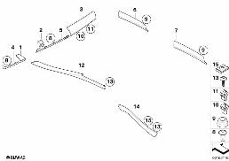 INTERIOR TRIM FINISHERS diagram for BMW X6 E71 35iX
