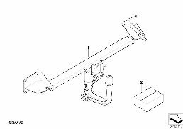 Σετ εξοπλ.μεταγ.τοποθ.κοτσαδόρ.αφαιρούμ. diagram for BMW MINI Clubman R55 Cooper