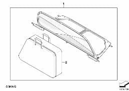 Coupe-vent avec dessin design diagram for BMW 1 Series E88 118i