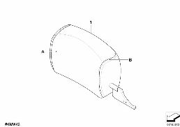 INDI. HEAD RESTRAINT CAK BASE SEAT FRONT diagram for BMW 3 Series E93 LCI 335i