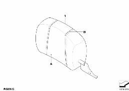 INDI. HD. RESTRAINT CAK SPORT SEAT FRONT diagram for BMW 3 Series E93 LCI 335i