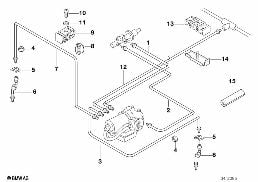 Σωλήνας φρένων μπροστά ABS diagram for BMW 3 Series E36 M3
