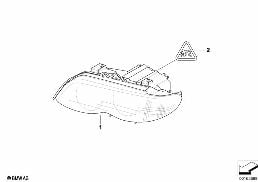 HEADLIGHT diagram for BMW X5 E53 3.0i