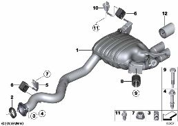 EXHAUST SYSTEM, REAR