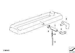 Система вентиляц.картера/маслоотделитель diagram for BMW 7 Series E32 735i