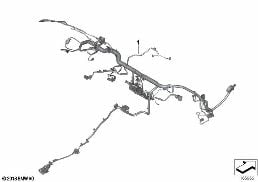 WIRING HARNESS, INSTRUMENT PANEL diagram for BMW 3 Series E90 318d