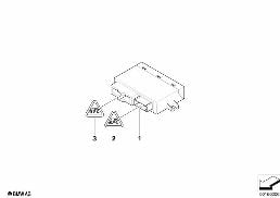 Boîtier CVM (module capote cabriolet) diagram for BMW 1 Series E88 120i