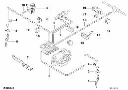BRAKE PIPE FRONT ABS diagram for BMW Z3 E36 2.8