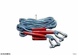 Câble de remorquage diagram for BMW 5 Series E39 525td