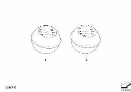 Gałka zmiany biegów w kolorze pojazdu diagram for BMW MINI R50 Cooper