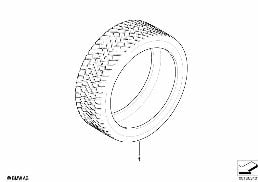 ALL-SEASON TIRE diagram for BMW X5 E53 3.0d