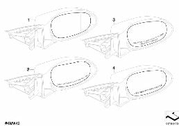 MIRROR GLASS diagram for BMW 3 Series E90 LCI 335xi