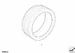 SUMMER TIRES diagram for BMW X5 E53 3.0d