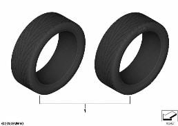 Opona letnia diagram for BMW 7 Series E65 745i