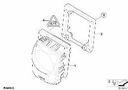 Czujnik ACC diagram for BMW 7 Series E65 745i