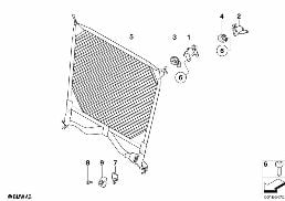 PARTITION NET diagram for BMW MINI Clubman R55 LCI Cooper S