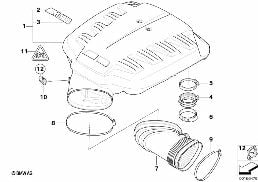 INTAKE MANIFOLD SYSTEM diagram for BMW 3 Series E92 M3