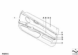INDIVIDUAL DOOR TRIM, ALL-LEATHER diagram for BMW 3 Series E92 LCI 325xi