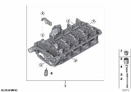 氣缸蓋 diagram for BMW X5 E70 M