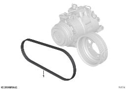BELT DRIVE CLIMATE COMPRESSOR diagram for BMW 6 Series F12 LCI 650i