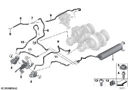 Вакуумное управление турбонагнетателя diagram for BMW X6 E71 50iX