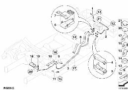 BATTERY CABLE diagram for BMW 6 Series E64 LCI 650i