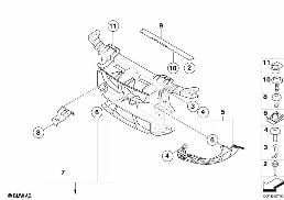 FRONT PANEL diagram for BMW 1 Series E82 118d
