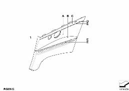 INDIV.LATERAL TRIM PANEL,PARTIAL LEATHER diagram for BMW 3 Series E93 LCI 335i