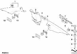 TRIM PANEL A- / B- / C-COLUMN diagram for BMW 1 Series E82 118d
