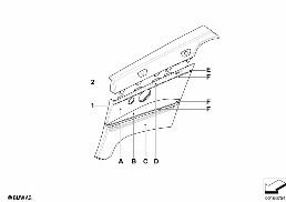 INDIVIDUAL SIDE TRIM, ALL-LEATHER diagram for BMW 3 Series E93 LCI 335i
