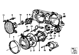 SINGLE COMPONENTS FOR HEADLIGHT