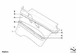 INDIVIDUAL SIDE TRIM, ALL-LEATHER diagram for BMW 3 Series E92 LCI 325xi