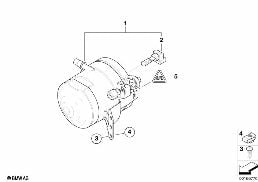 FOG LIGHTS diagram for BMW 5 Series E61 545i