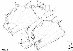 LEFT TRUNK TRIM diagram for BMW 1 Series E82 118d