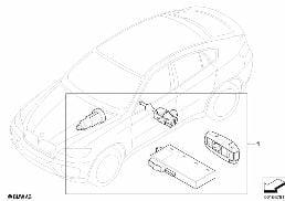 MASTER KEY LOCKING diagram for BMW X6 E71 M50dX