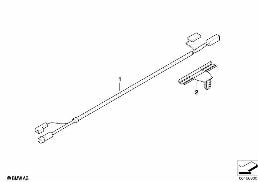 CABLE SET, AERIAL, AMPLIFIER,REAR WINDOW diagram for BMW 3 Series E93 LCI 320d
