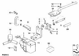 Chauffage auxiliaire diagram for BMW 5 Series E39 525td