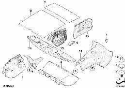 SOUND INSULATING REAR diagram for BMW 1 Series E82 118d