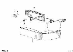 ILLUMINATION PANEL diagram for BMW 8 Series E31 850Ci