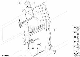 TRIM AND SEALS FOR DOOR, REAR