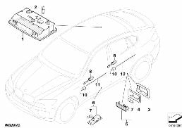 VARIOUS LAMPS diagram for BMW X6 E71 M