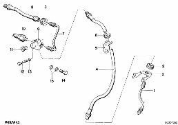 Frein de roue av-conduite de frein diagram for BMW R45-R65LS..78-85 R45