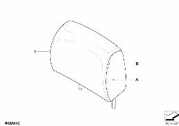 INDV. HEADREST, BASIC SEAT, REAR diagram for BMW 3 Series E93 LCI 335i